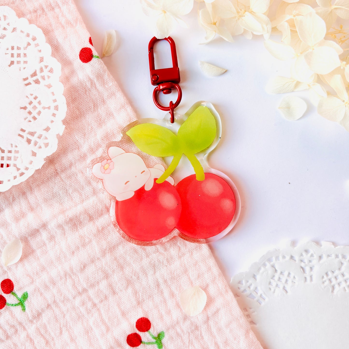 Porte-clefs Usagi Cerise