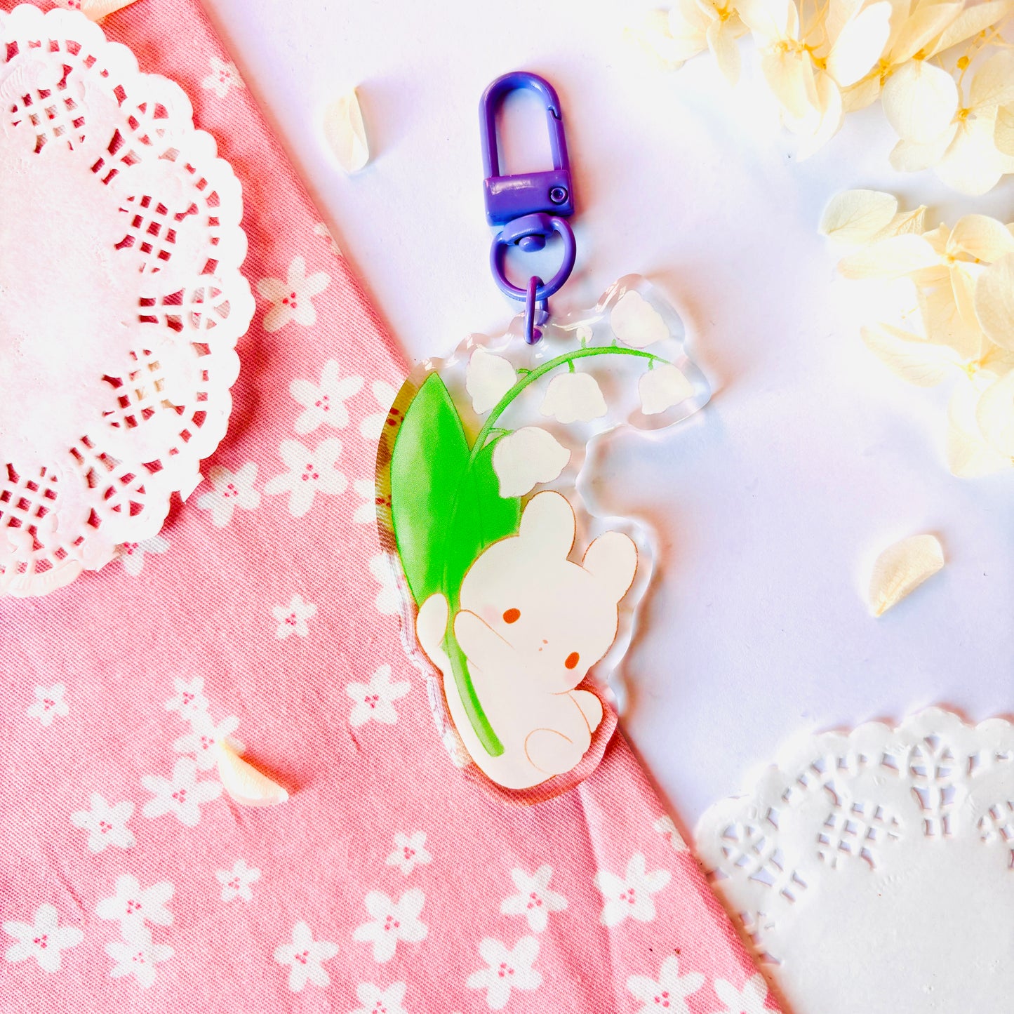 Porte-clefs Usagi Muguet