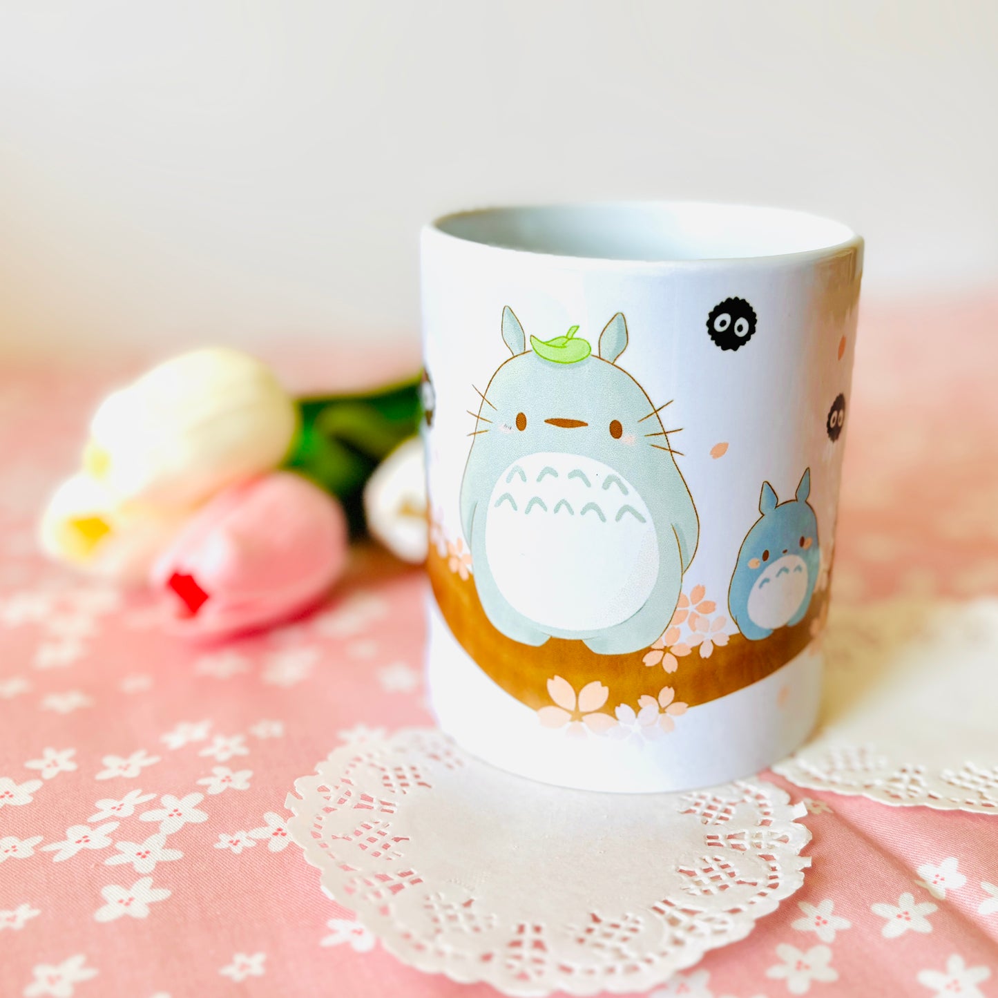Mug Totoro Fleurs de Cerisier