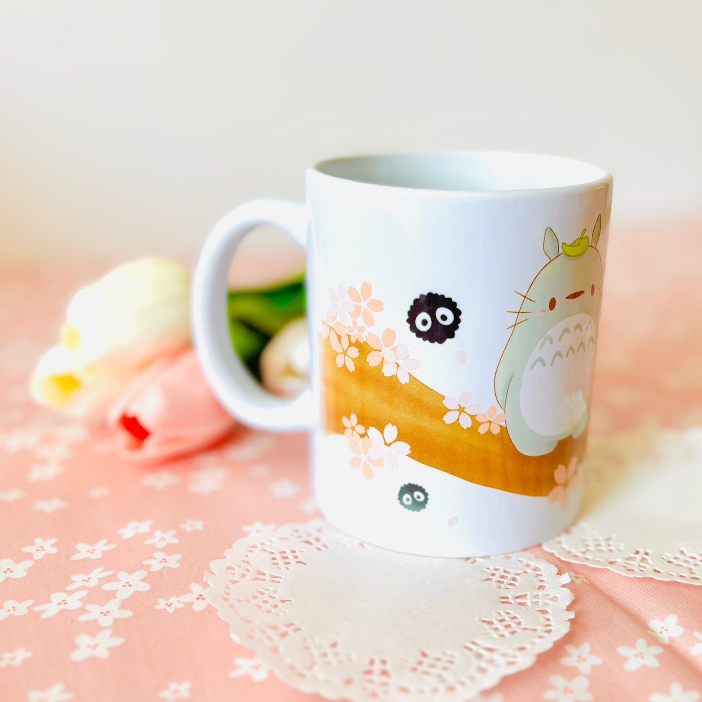 Mug Totoro Fleurs de Cerisier