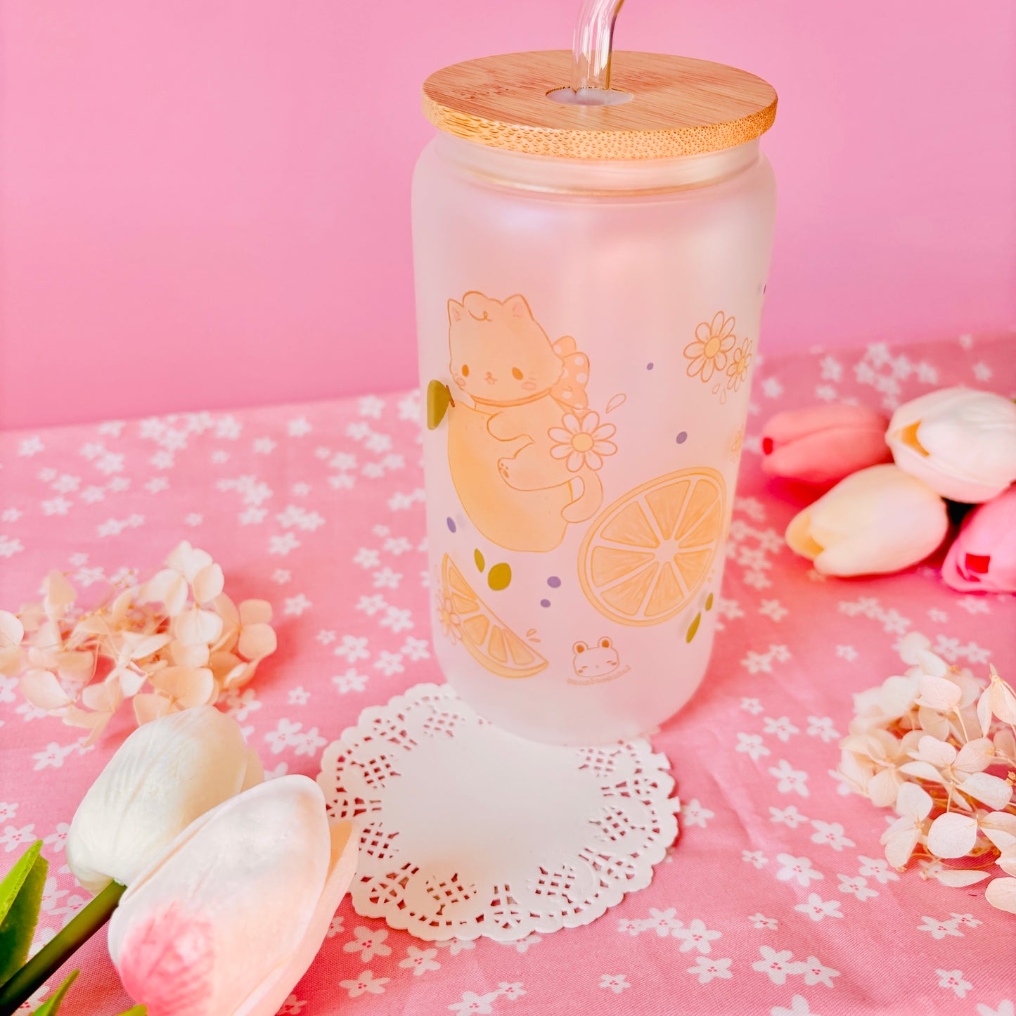Verre Chats Citron
