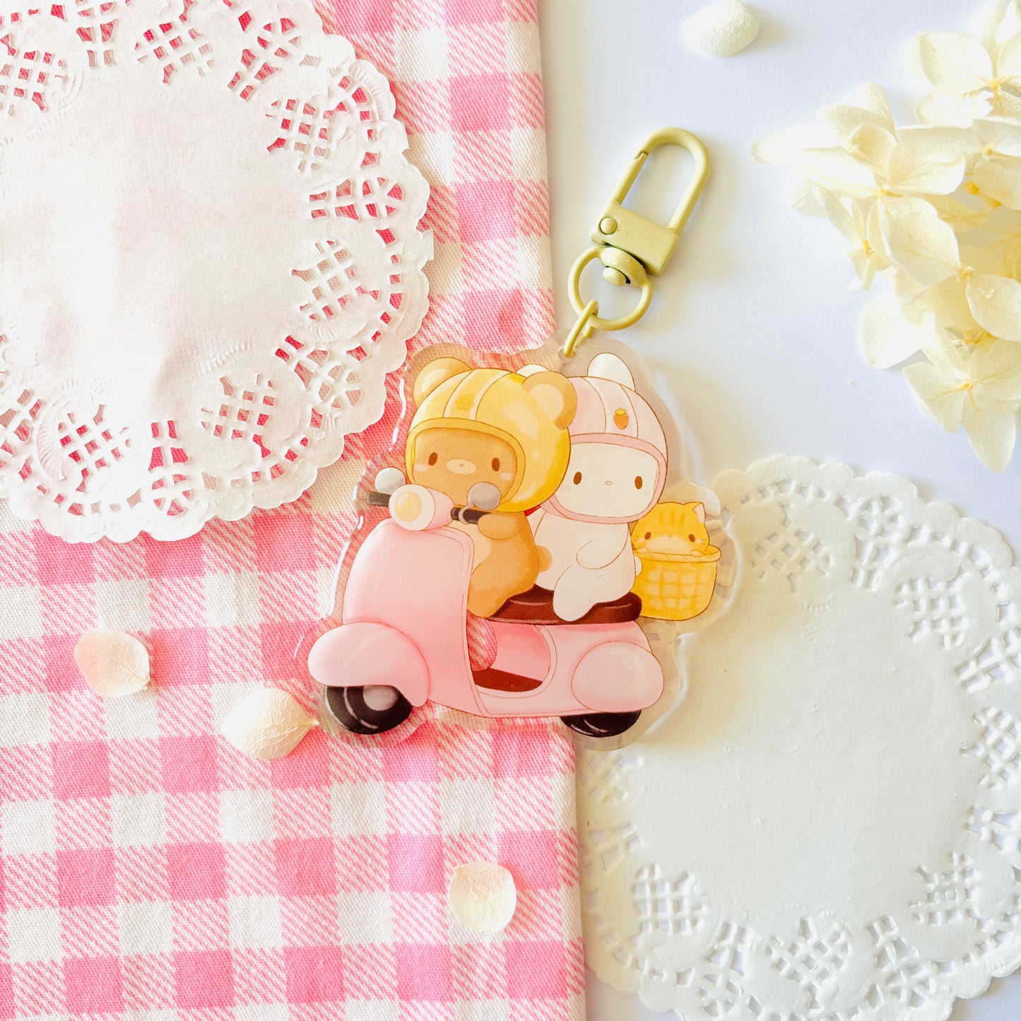 Porte-clefs Usagi et Kuma - Scooter