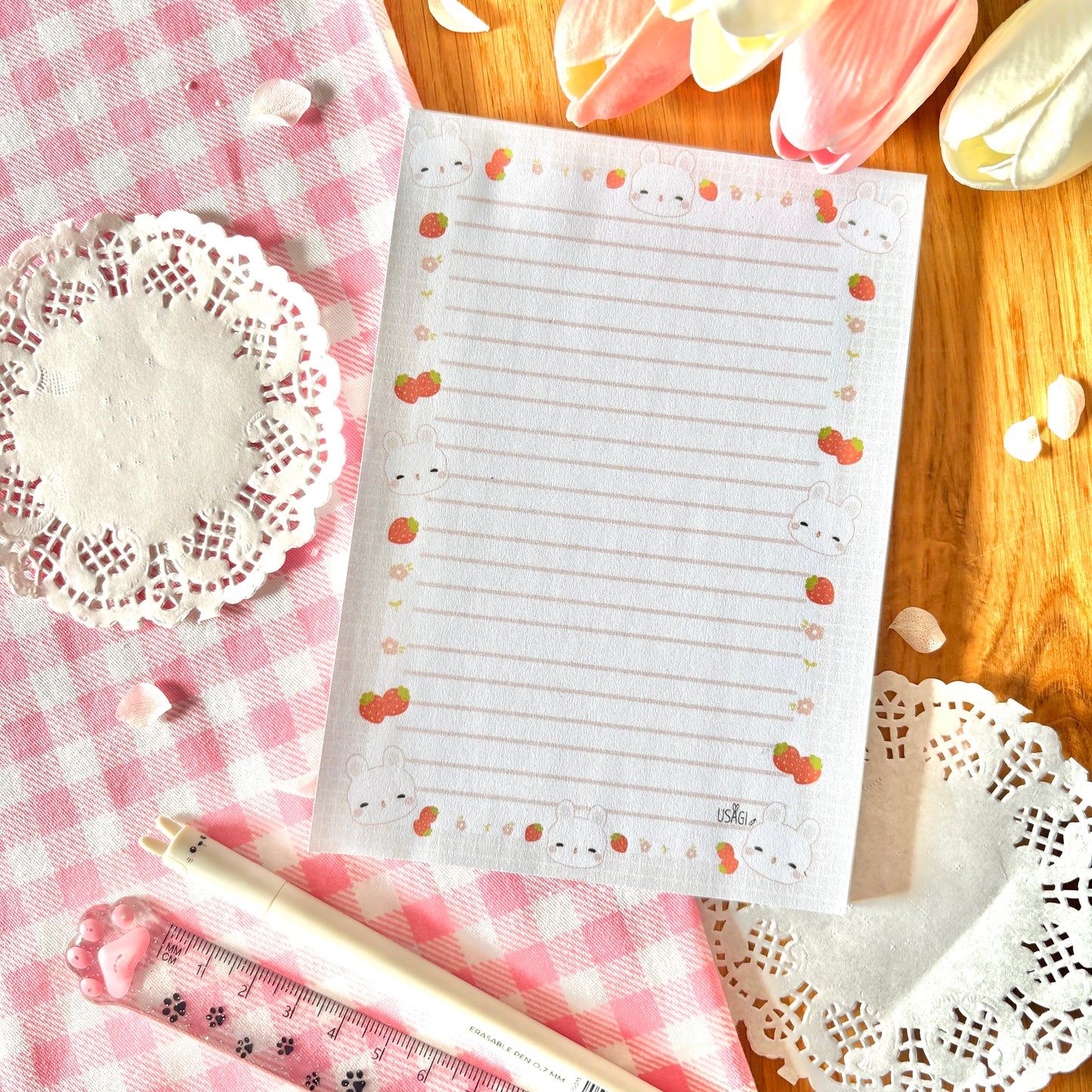 Bloc-notes Usagi Fraise