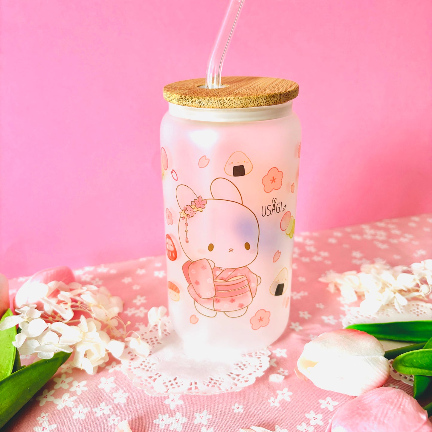 Verre Usagi et Kuma - Japon