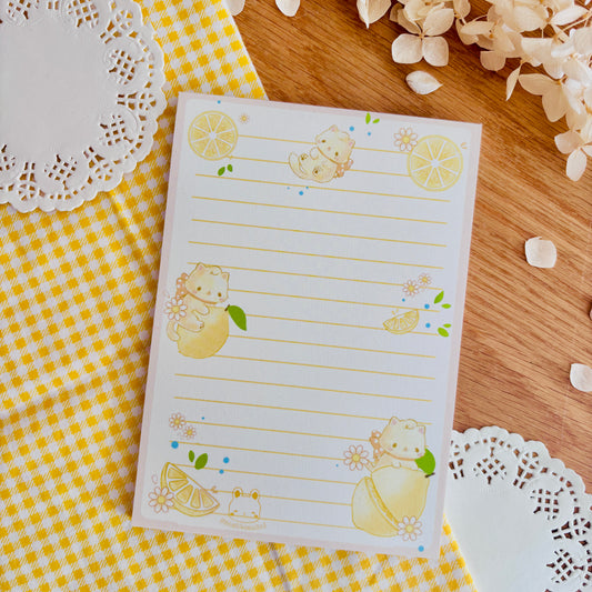 Bloc-notes - Chats citron