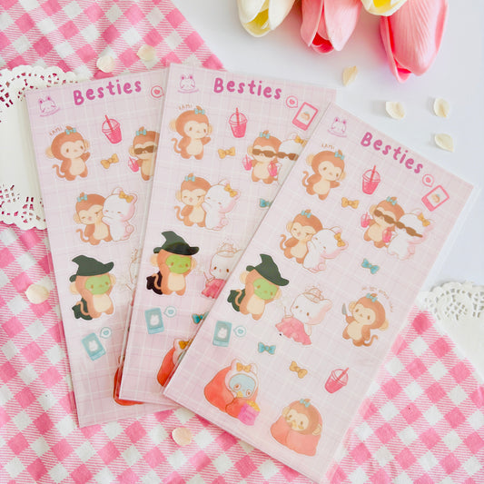 Feuille de stickers Usagi Kami - Besties