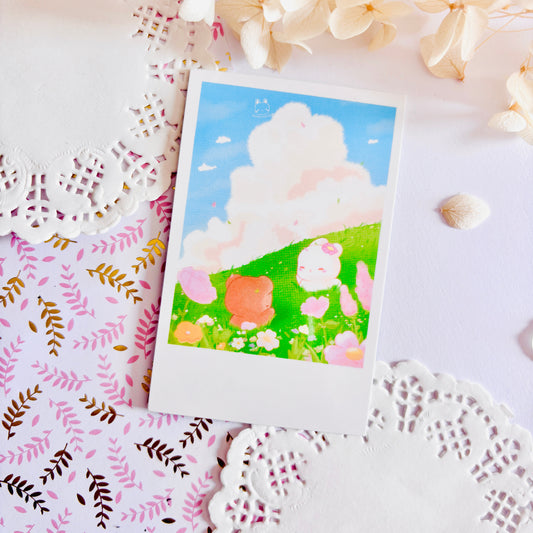 Polaroid Usagi et Kuma Colline