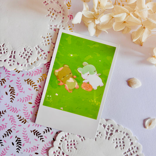 Polaroid Usagi, Kuma et Smoothie Herbe