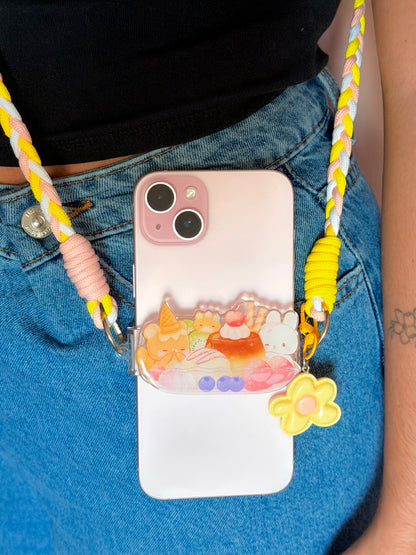 Lanière de téléphone - Pudding Usagi Kuma