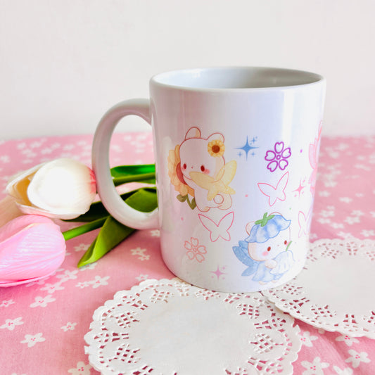 Mug Usagi Fées/fleurs