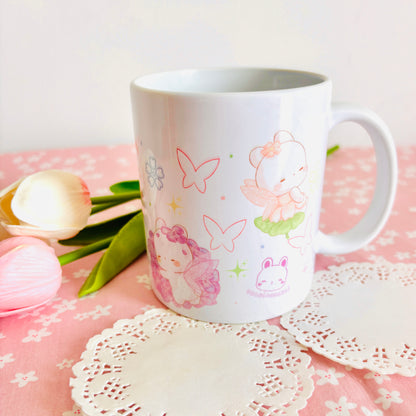Mug Usagi Fées/fleurs