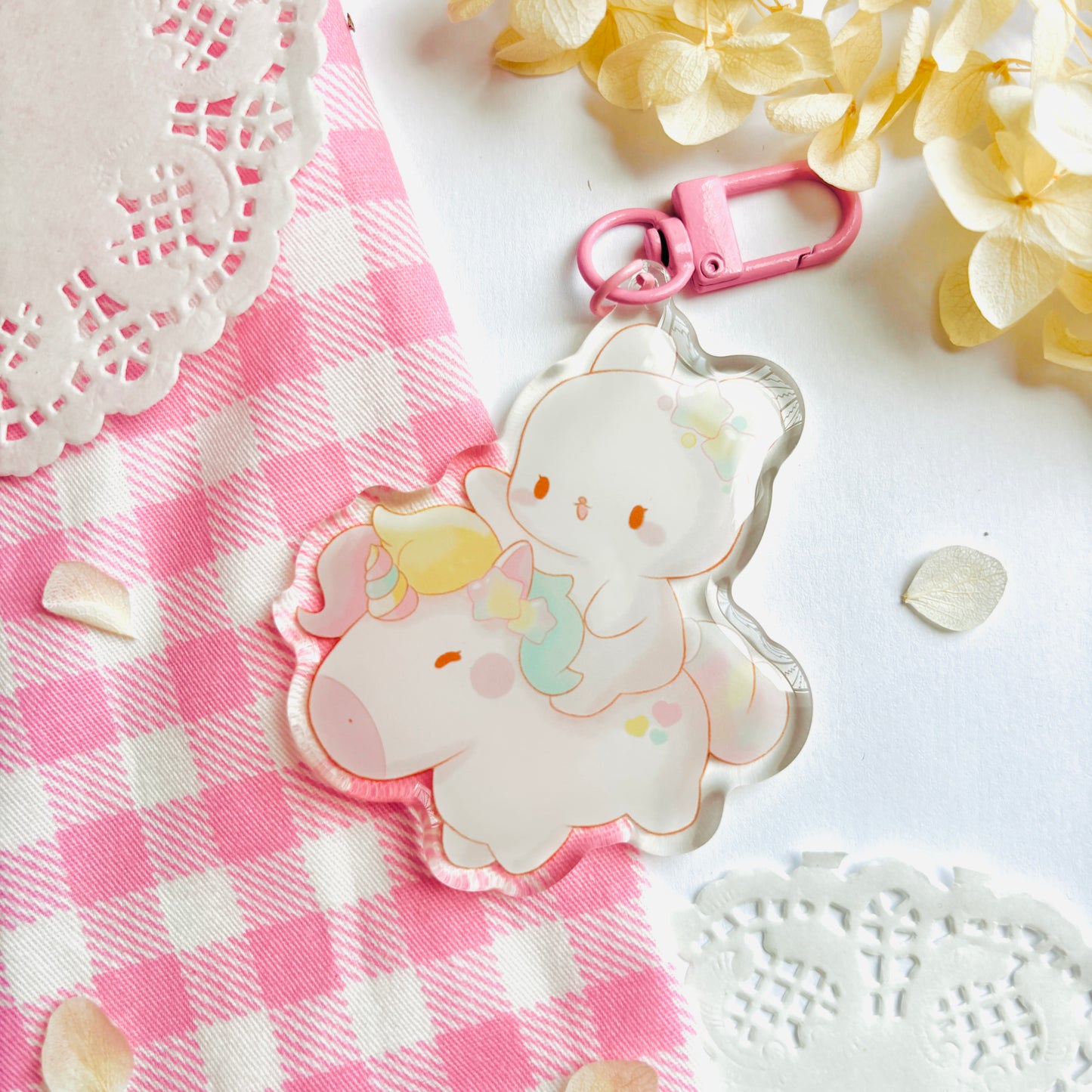 Porte-clefs Usagi licorne