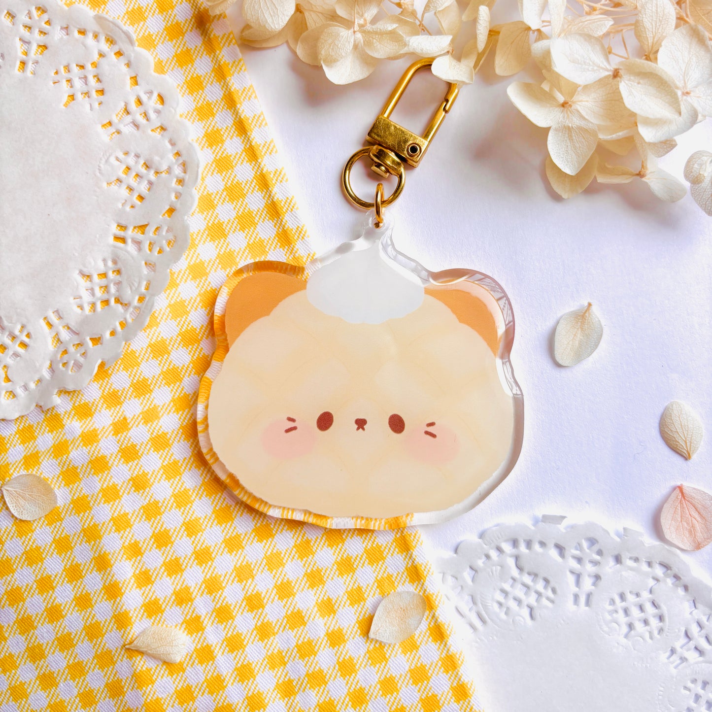 Porte-clefs Chat Melon Pan